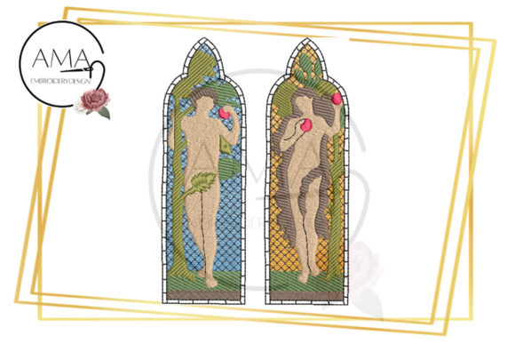 Adam and Eve Embroidery