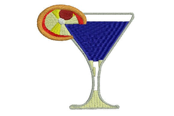 Blue Hawaii Served with Lemon