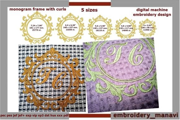 Monogram Frame with Curls Review